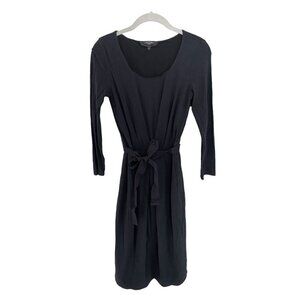 Weekend Max Mara Tie Waist Dress, Jersey Stretch Scoop Neck 3/4 Sleeve